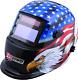 1441-0087 Auto-Darkening Welding Helmet Stars/Stripes Design, Four Arc Sensors