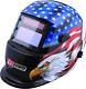 1441-0087 Auto-Darkening Welding Helmet Stars/Stripes Design, Four Arc Sensors