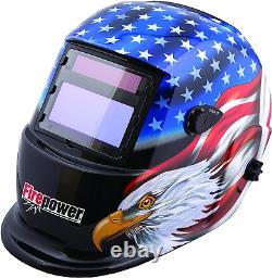 1441-0087 Auto-Darkening Welding Helmet Stars/Stripes Design, Four Arc Sensors