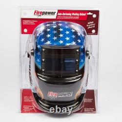 1441-0087 Auto-Darkening Welding Helmet Stars/Stripes Design, Four Arc Sensors