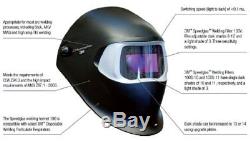 3M 37228 Speedglas Steel Rose Welding Helmet 100 with Auto-Darkening Filter
