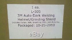 3M Auto Darkening Welding Helmet/Grinding Shield L-505 L-156 Supplied Air Vortex