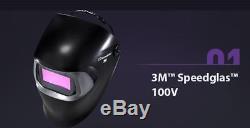 3M Speedglas 100v Black Auto Welding-Helmet Darkening Filter TIG goggles mask