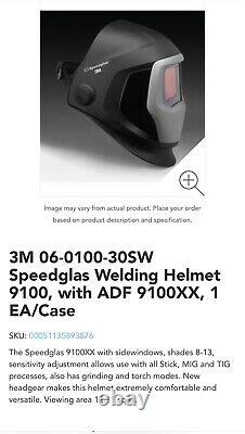 3M Speedglas 9100XX Auto Darkening Welding Helmet TIG, MIG, MMA, Shade 5, 8-13