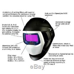 3M Speedglas Welding Helmet 9100 9100V Auto Darkening Shades 8-13Filter 9100