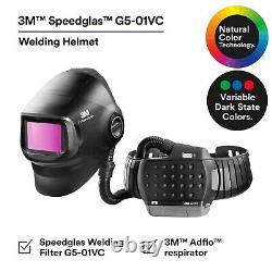 3M Speedglas Welding Helmet G5-01VC + Adflo Starter Kit Powered Air Respirator