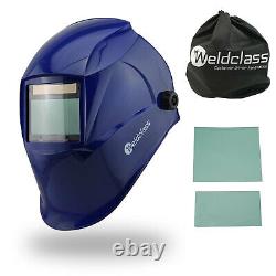 4 SENSOR Weldclass Promax 350 Blue Automatic Welding Helmet TIG MIG STICK