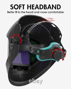 ANDELI Welding Helmet Auto Darkening, Large Viewing Screen 3.94X3.74 with Side