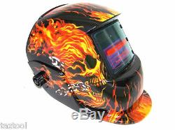 Arc Welder 130 A Machine Rod 110v Flame Auto Darkening Helmet Welder Mask STICK