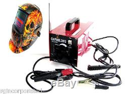 Arc Welder Machine 100 amp 110 V Flame Auto darkening Welding Helmet Skull