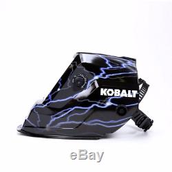 Auto Darkening Kobalt Variable Shade Hydrographic Welding Helmet Black NEW