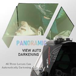 Auto Darkening Welding Helmet, Large Viewing True Color 6 Arc Sensor Welder Mask