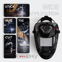 Auto Darkening Welding Helmet, Large Viewing True Color 6 Arc Sensor Welder Mask