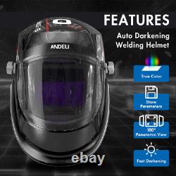 Auto Darkening Welding Helmet Large Viewing True Color Solar Powered Welder Mask