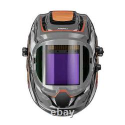 Auto Darkening Welding Helmet Panoramic 180° Large View True Color Solar Powered