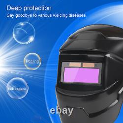 Auto Darkening Welding Helmet Solar Powered Weld Glasses Helmets LCD Clear