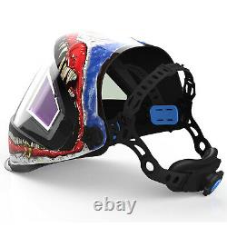 Auto Darkening Welding Helmet True Color Panoramic 180 View 1/1/1/1 Welder Hood