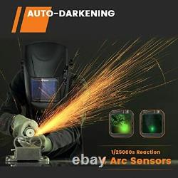 Auto Darkening Welding Mask, 3.94×3.81 True Color Large Viewing