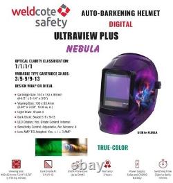 Auto darkening welding helmet large view