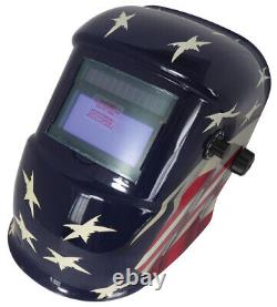 Brand New ATD Tools Auto Darkening Welding Helmet with American Flag USA Design