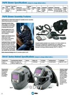 Brand New Miller PAPR with T94-R 264573 Auto Dark Welding Helmet