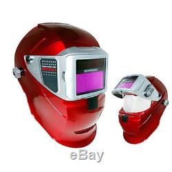 Brand New Servore Auto Lift & Auto Darkening Welding Helmet 5000X-SLIDE(Red)