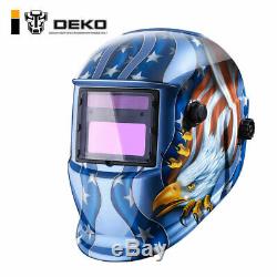 DEKO Solar Auto Darkening Welding Helmet Tig Mig Arc Mask Grinding Welder Mask