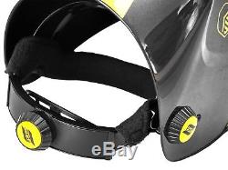 ESAB Warrior Tech Auto Darkening Welding Helmet BLACK DIN 9-13 520g TIG WIG MIG