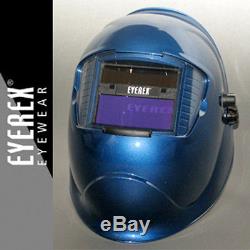 Eyerex Auto Darkening Welding Welder Helmet Mask Tig Mig Arc Rex Blue