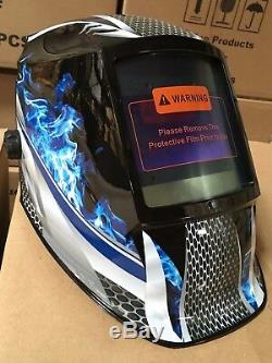FMTD Digital Solar Auto Darkening #5 to #13 Welding/Grinding Helmet with4 sensors
