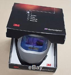 HQ 3M Speedglas 9100V Black Welding Helmet with Auto-Darkening Shades 5 8-13