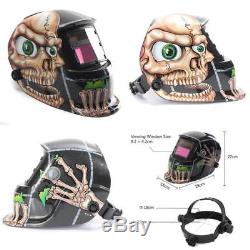 Helmet Auto Darkening 4- Arc Sensors Miller Mask Face Hood Safety Skull By Audew