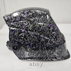 Hydro Dipped Welding Helmet AUTO DARK WHAM30 FORGED PURPLE CARBON FIBER NEW