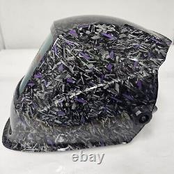 Hydro Dipped Welding Helmet AUTO DARK WHAM30 FORGED PURPLE CARBON FIBER NEW