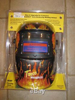 ITEM 617-Tweco Auto Darkening Welding Helmet Flaming Skull Model