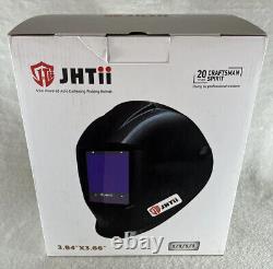 JHTii Auto Darkening Welding Helmet 3.94x3.66in Viewing Area WH03-1026A Black