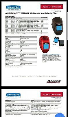 Jackson Safety W50 Boss 3-N-1 Variable Auto-Darkening Filter Cartridge (20657)