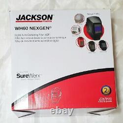 Jackson Safety WH60 NexGen Digital Auto Darkening Welding Helmet ADF Black 46148