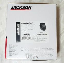 Jackson Safety WH60 NexGen Digital Auto Darkening Welding Helmet ADF Black 46148