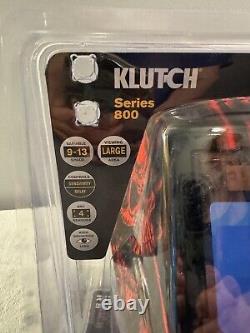 Klutch 800 Series Large View Auto-Darkening Welding Helmet Red Skull Design