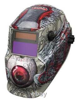 LINCOLN ELECTRIC K3190-1 Welding Helmet, Shade 9 to 13, Tan/Red