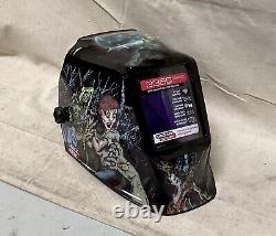 LINCOLN ELECTRIC K4158-4 Welding Helmet Auto-Darkening 4 Arc Sensors Graphics