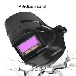 Large View True Color Solar Power Auto Darkening Welding Helmet with 2 Side View