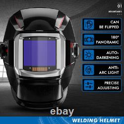 Large View Welding Helmet Flip Up Auto Darkening Welding Mask with Side View