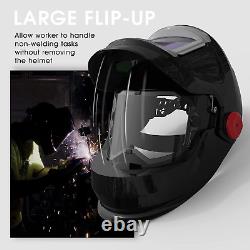 Large Viewing Flip up Design Auto Darkening Welding Helmet with SIDE VIEW, True