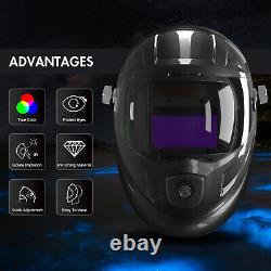 Large Viewing Welding Helmet Auto Darkening SIDE VIEW Welder Helmet With Light