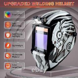 Large Viewing Welding Helmet Auto Darkening Welding Mask with Light Solar Pow