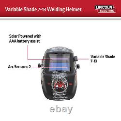 Lincoln Electric Auto-Darkening Welding Helmet with Grind Mode, No Rules/No