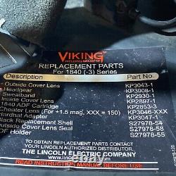 Lincoln Viking 1840 Series Black Auto Darkening Welding Helmet Nice condition