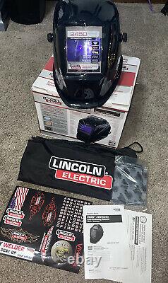 Lincoln Viking Black 2450 Welding Helmet K3028-4 Glossy Black 4C Lens Technology